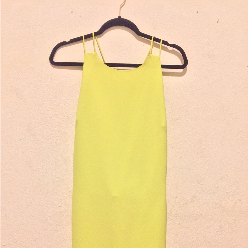 Endless Rose “Home at Dawn” Lime Backless Dress